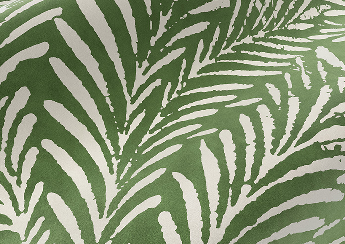 Acoustic Velvet, Leaf Green - Motorised Roman Blind - Image 4